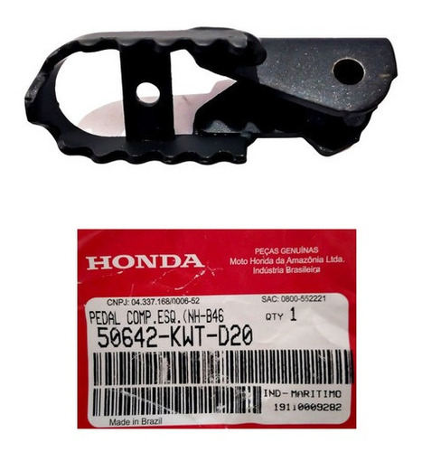 Pedalin Izquierdo Honda Xre 300 2018 Original Genamax