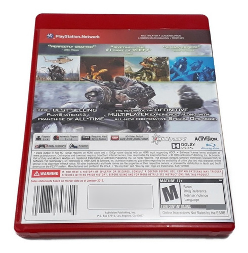 Call Of Duty: Modern Warfare 2 Para Ps3, Checalo!! (Usado)