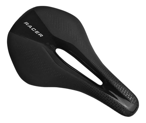 Selim High One Vazado Racer 245x160mm Preto Mtb