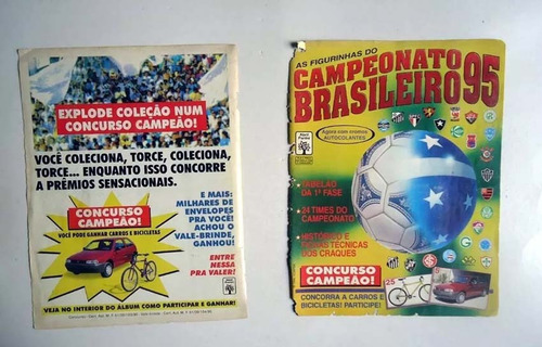 Dois Albuns Figurinhas Brasileiro 94 E 95 Incompletos No Est (Usado)