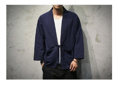 Chaqueta De Kimono Chino Para Hombre