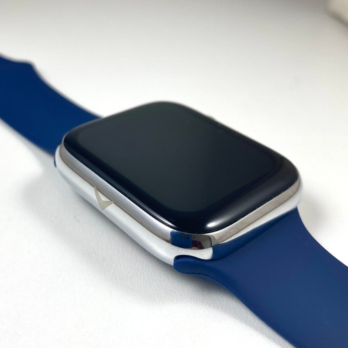 Smart Watch Hombre Mujer Hand 57 P/samsung Xiaomi Iphone Plateado Lisa Azul Oscuro
