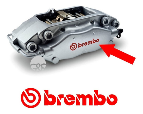 Adesivo Brembo Para Pinça Freio 4 Iguais