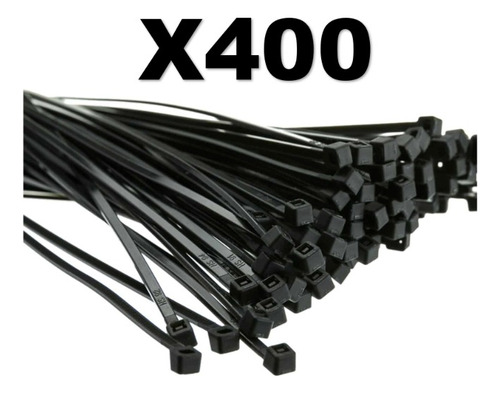 Tirrap Tirraje Amarre Plástico Cable 10 Cm Negro 400 Und.
