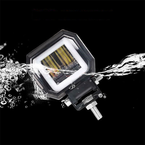 2 Focos Led Para Coche Y Motocicleta, Luz Roja Con Apertura.