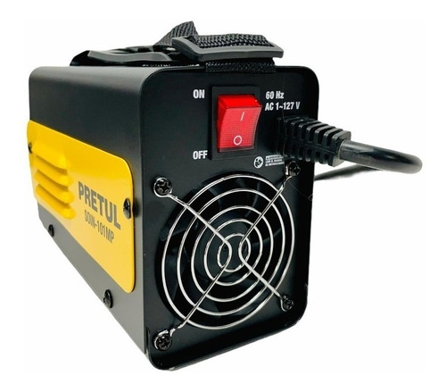 Imagen 3 de 3 de Soldadora inverter Pretul SOIN-101MP amarilla y negra 60Hz 127V