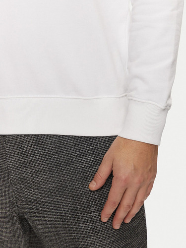 Polerón Solid Con Cuello Redondo Blanco Tommy Hilfiger