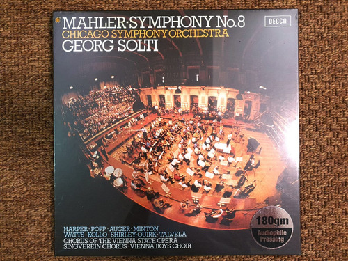 Mahler: Symphony No.8 Solti / 2 Lps / Edición Limitada Vinyl