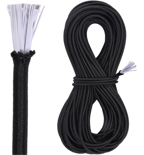 Cuerda Elástica Negra, Cordón De Choque De 3/16 Pulga...