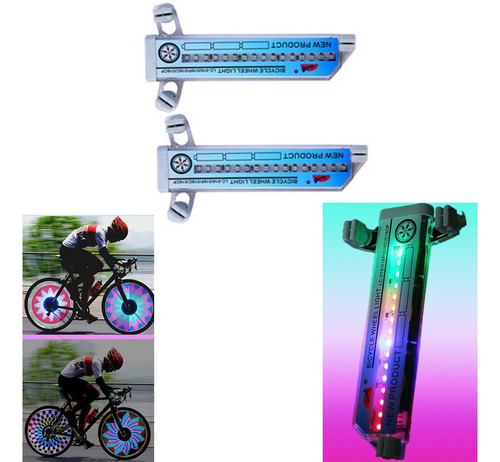 Pack De 2 Luces Led Para Rueda De Bicicleta, Decoración De B