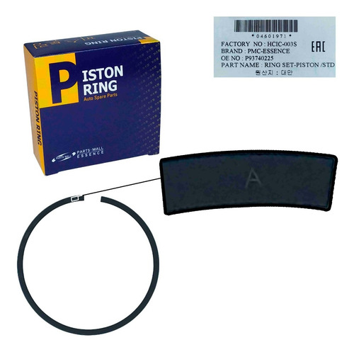 Imagen 8 de 8 de Anillos Std Aveo 2012 2013 2014 Lt Ls Speed Original