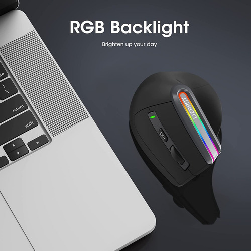 Ratón Ergonómico Inalámbrico, Mouse Bluetooth Vertical