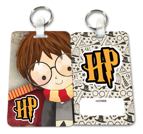 20 Identificadores Mochilas Souvenirs Harry Potter