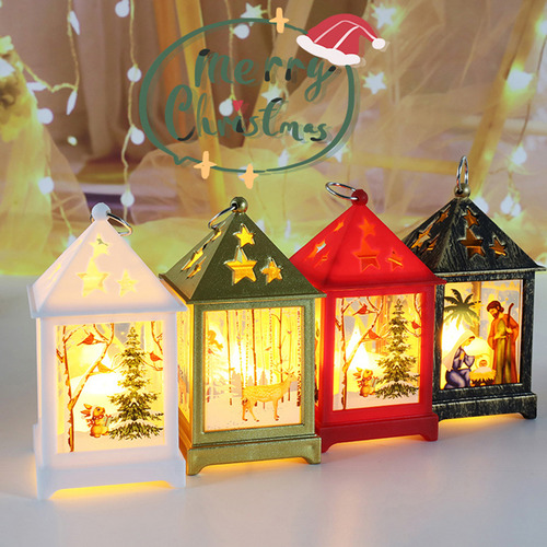 Adornos De Péndulo Con Luz Led De Papá Noel