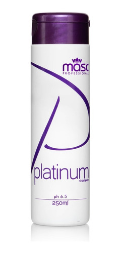 Imagem 2 de 10 de Kit 10 Shampoo Platinum Matizador 250ml Masc Professional