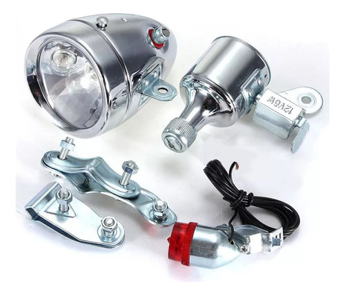 Gerador De Fricção Motorizado De Farol Para Bicicleta 12v 6w