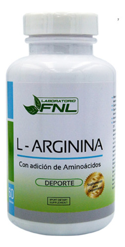 L-arginina 500 Mg 60 Capsulas, Deportitas Difuncion Erectil