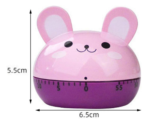 2 Lindo Animal Temporizador Mecánico Reloj Despertador