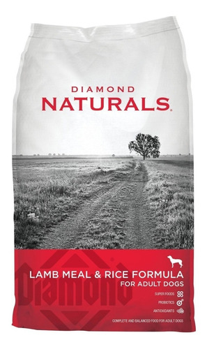 Alimento Diamond Naturals Adult Dog para perro adulto todos los tamaños sabor cordero y arroz en bolsa de 9kg