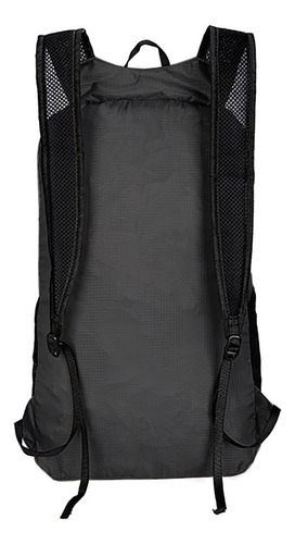 Mochila Impermeável Pequena Dobrável Mch-4 Super Leve Viagem Cor Preto Desenho Do Tecido Liso