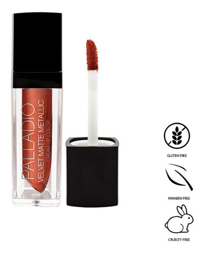 Labial Velvet Matte Metallic X4.16g Palladio Color Gilded