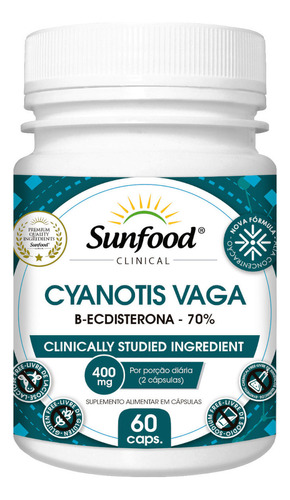 Cyanotis Vaga B-ecdisterona 400mg 60 Capsulas Sunfood