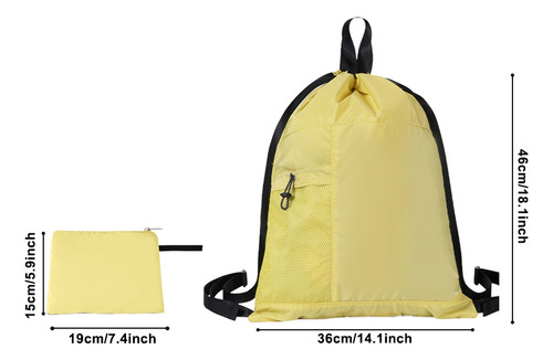 Mochila Plegable Ligera Para Viajes Al Aire Libre Senderismo 14l