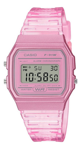 Reloj Casio F91ws-4 Unisex Digital Color Rosa