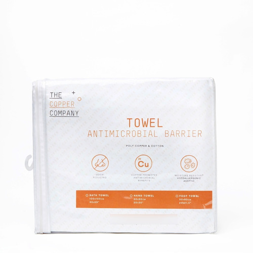 Pack De Toallas Hospital, Antimicrobial Con Cobre Y Algodon 