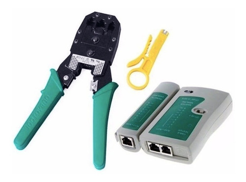 Pinzas Ponchadoras Rj45 Rj11 Rj12 Pelador Mas Testeador
