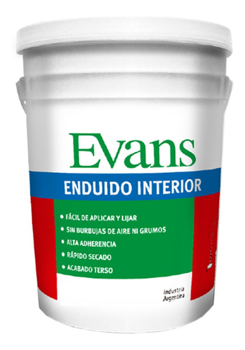 Enduido Interior 30 Kg Andina Evans Enie30