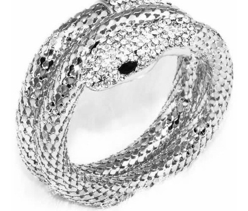 Pulseira Flexível Strass Cobra A Pronta Entrega