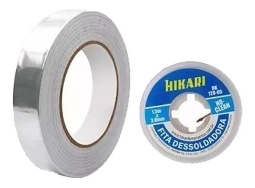 Kit Fita Alumínio Reflet 24mm 45m E Malha Hikari 2,5mm 1,5m