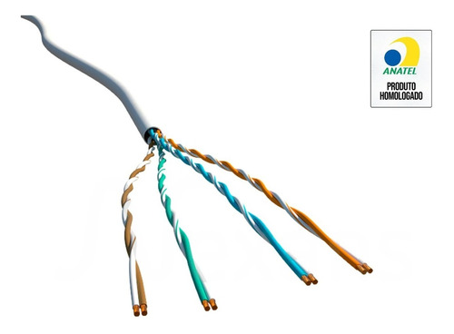 Imagem 3 de 4 de Caixa Cabo Rede Nexans 305 Metros Utp Cmx 4 Par 100% Cobre