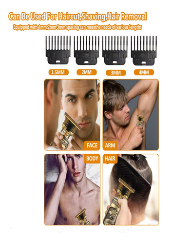 Rasuradora Para Hombre Elecetrico Acero Inoxidable Dragon