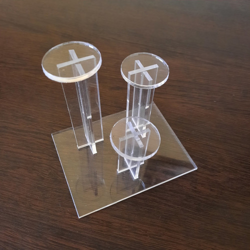 Imagen 7 de 10 de Exhibidor Para Anillos Y Dijes En Acrilico De 3mm Joyeria