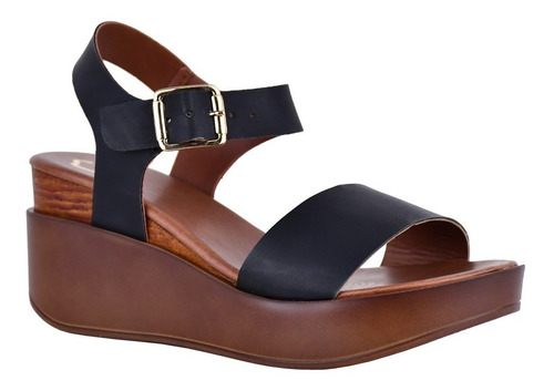 Imagen 1 de 5 de Sandalias Con Plataforma Para Mujer De Playa Tipo Piel