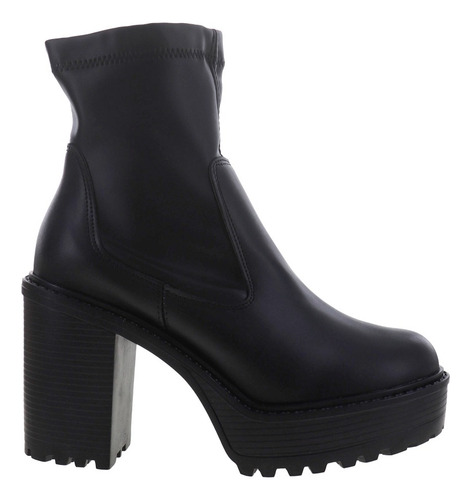 Imagen 2 de 4 de Botines Mujer De Tacón Con Plataforma Chunky Erez