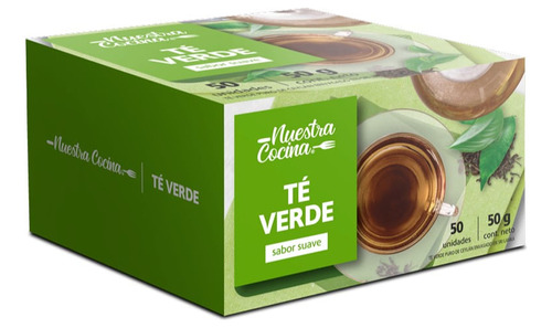 Té Verde Nuestra Cocina 50 Bolsitas