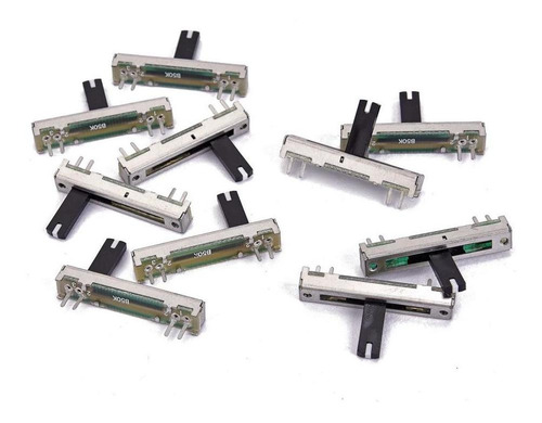 10 Piezas B50k Slide Potenciómetro Potes Partes