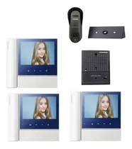 Comprar Kit Portero Visor Commax Lcd 7  Con 3 Monitor Visores Cdv70n