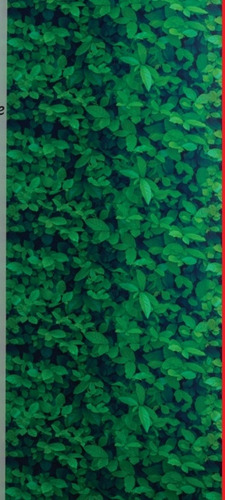 Imagen 3 de 3 de Adherible De Hojas Verdes Papel Tapiz 2 Rollos De 2 M C/u
