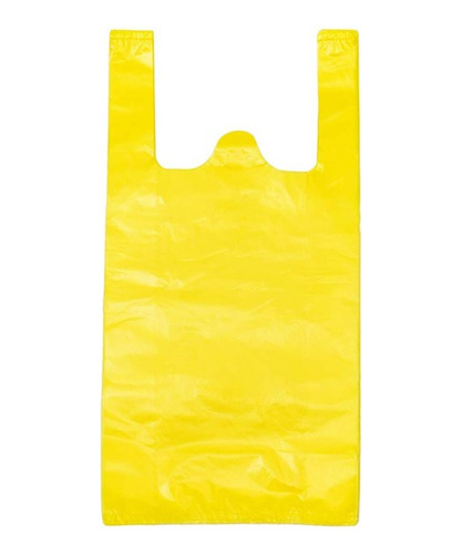 Bolsa Plástica Tipo Camiseta Amarilla B/d Con Asa 3kg Millar