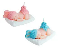 Comprar Combo Vela Souvenir Bebe Bautismo Nacimiento Baby X 10 Unida