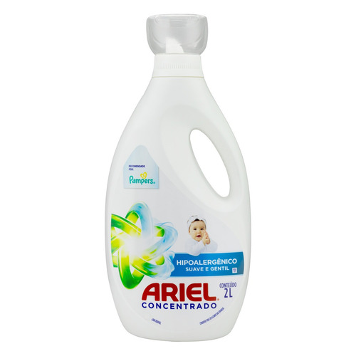 Lava Roupa Concentrado Ariel Hipoalergênico 2 Litros