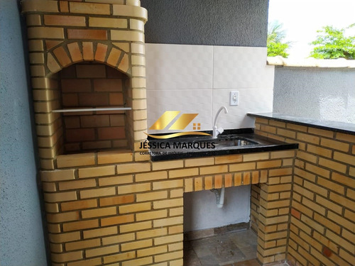 Imagem 3 de 13 de 106|jmc - Casa 2 Quartos, Área Gourmet E Piscina Em Unamar