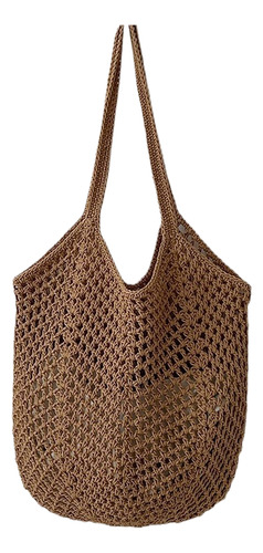 Bolso Bandolera Algodón Tejido Malla Playa Grande Boho