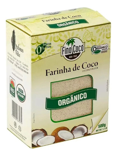 Farinha De Coco Orgânica 500g Finococo