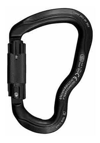 Kong Ee. Uu. Ferrata Carabiner Talla Unica Color Negro