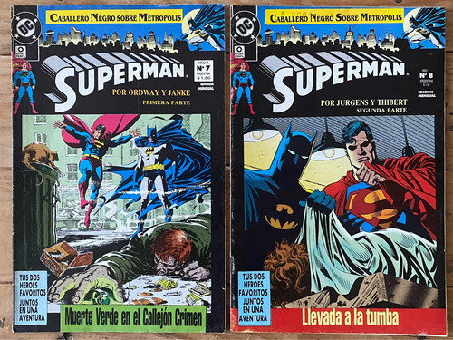 Comic Caballero Negro Sobre Metrópolis - Superman Y Batman